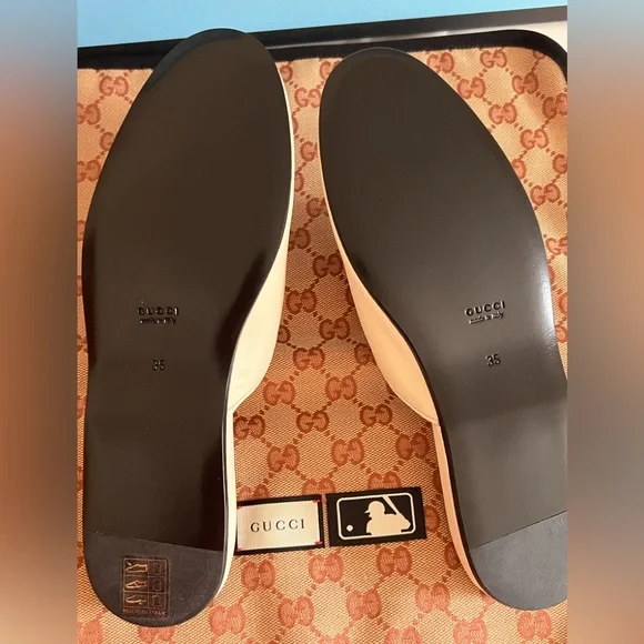 ⚾️🗽 Limited Edition NY Yankees Gucci Princetown Mules🗽⚾️ - Picture 4 of 9